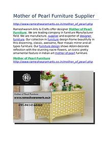 Mother of Pearl Furniture Supplier