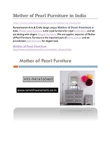 Mother of Pearl Furniture