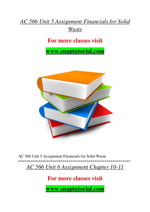 AC 566 help A Guide to career/Snaptutorial AC 566 help A Guide to career/Snaptutorial