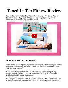 Toned In Ten PDF / eBook :