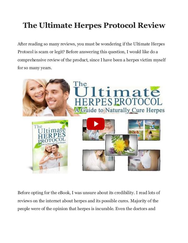 The Ultimate Herpes Protocol PDF / eBook Melanie Addington's Book Free Download