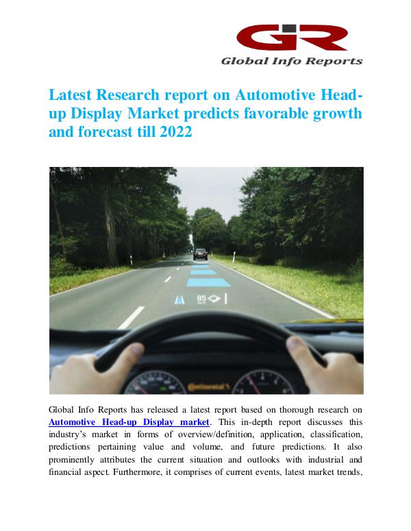 Automotive Head-up Display Market