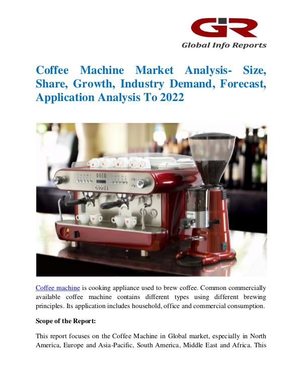 Coffee Machine Market