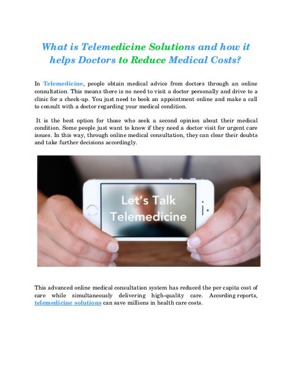 Telemedical services