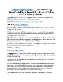 Video Overplay Review - SECRET of Video Overplay