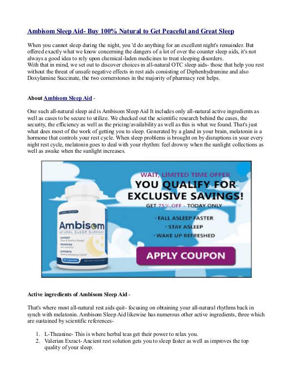 Ambisom Sleep Aid