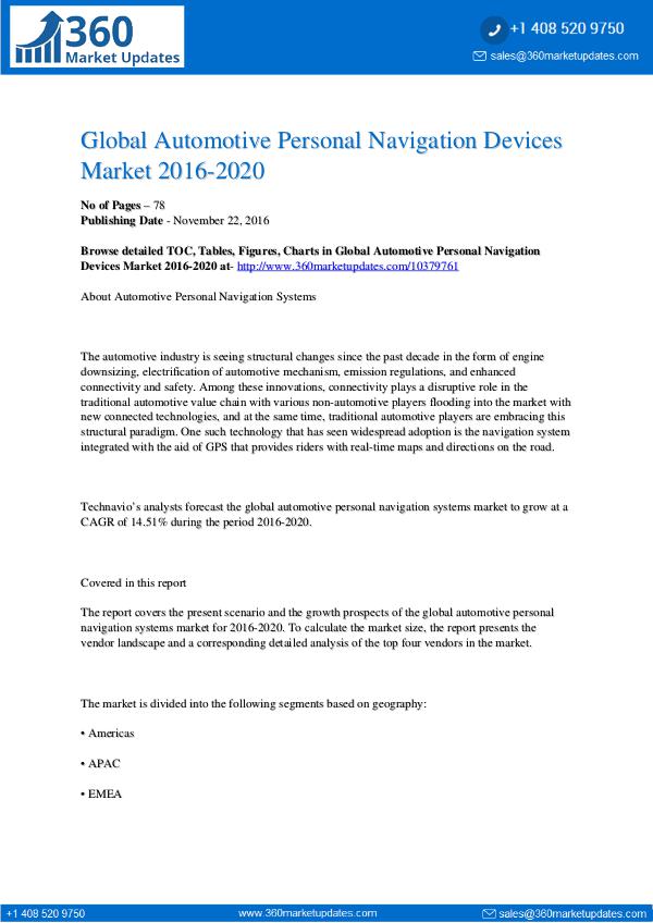 Automotive Personal Navigation Devices Market Automotive-Personal-Navigation-Devices-Market-2016