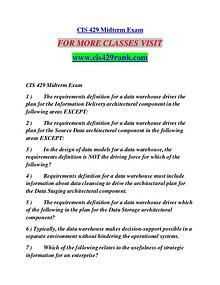 CIS 429 RANK Learn Do Live /cis429rank.com