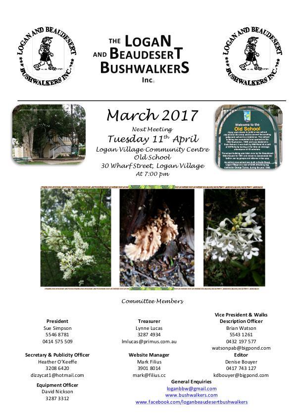 LBBW Newsletters Logan Beaudesert Bushwalkers