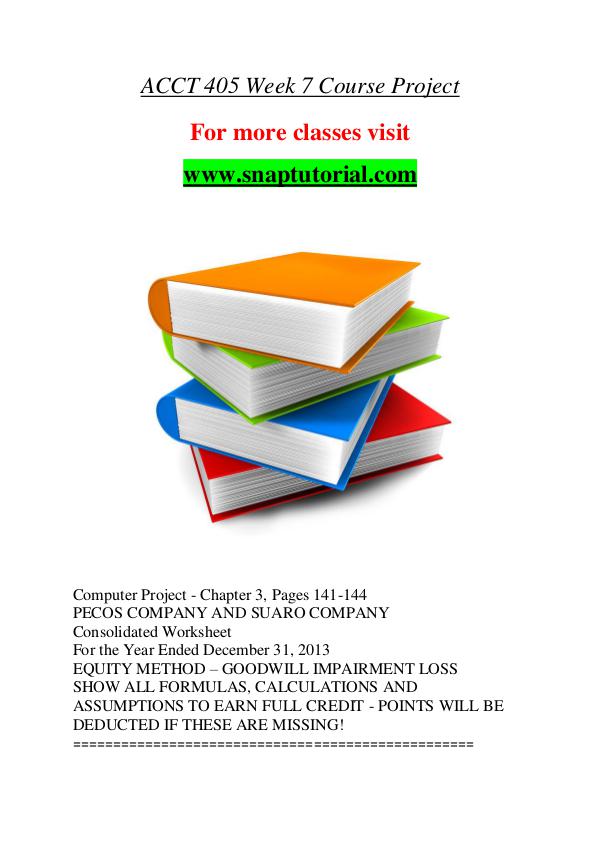 ACCT 405 help A Guide to career/Snaptutorial ACCT 405 help A Guide to career/Snaptutorial