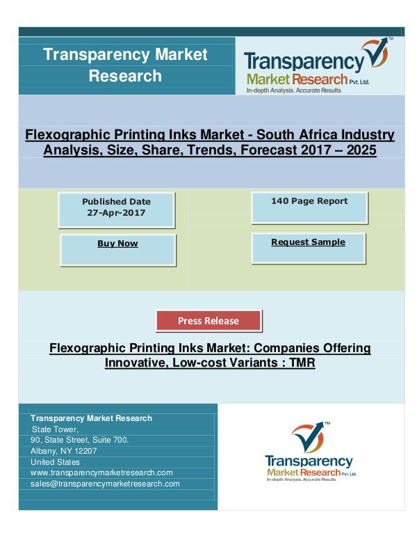 Flexographic Printing Inks Market Research By 2025