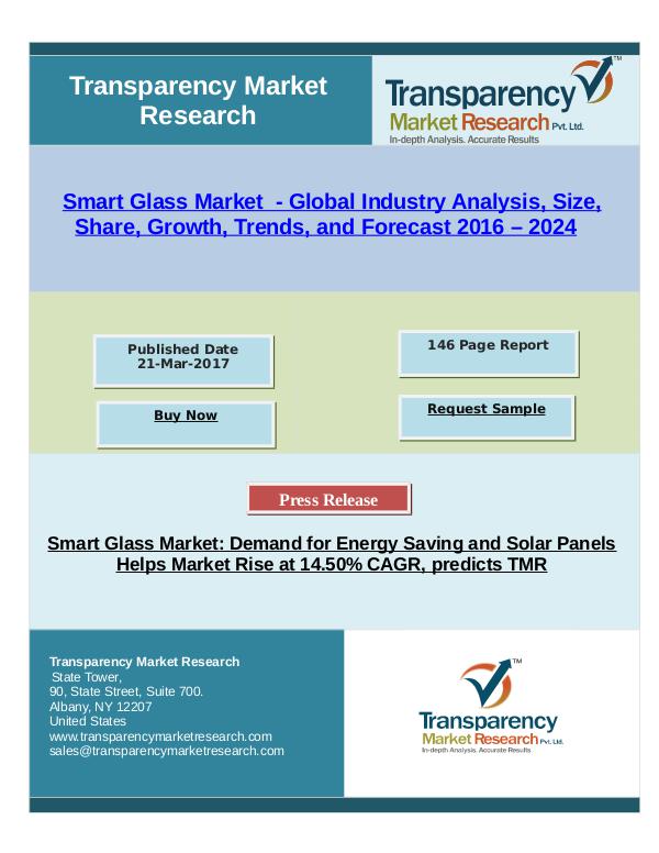 TMR_Research_Reports_2017 Smart Glass Market Research Report By 2024