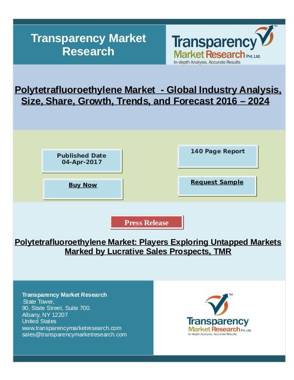 Polytetrafluoroethylene Market 2024