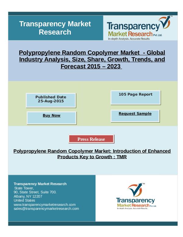 Polypropylene Random Copolymer Market 2023