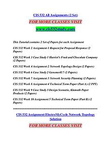 CIS 532 STUDY Learn Do Live /cis532study.com