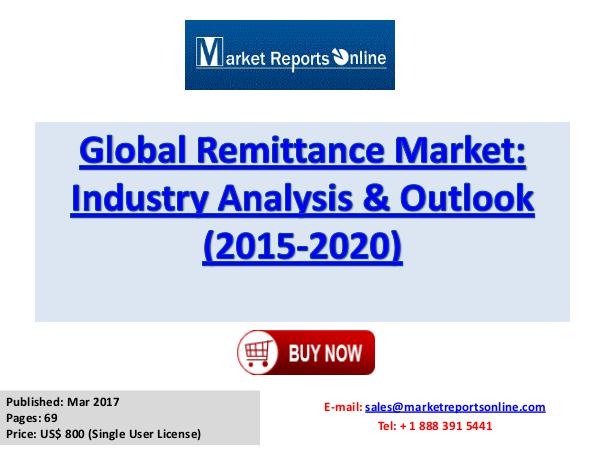 Remittance Market Global Analysis 2017 Global Remittance Market Industry Analysis & Outlo