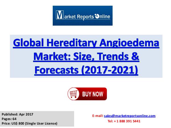 Hereditary Angioedema Market Global Analysis 2017 Global Hereditary Angioedema Market Size, Trends &