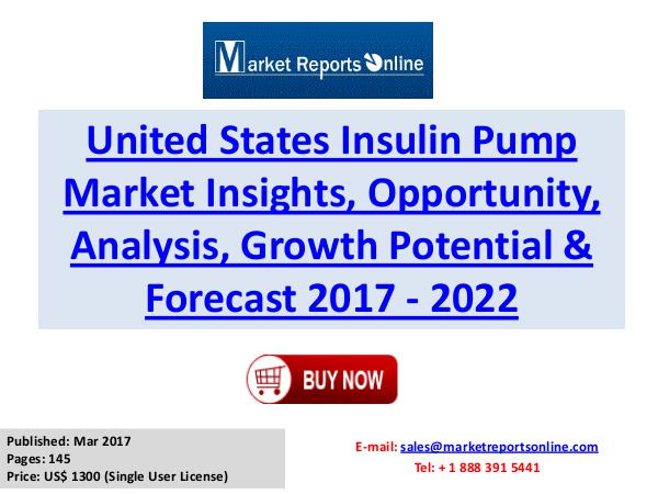 Insulin Pump Market Research Report and Trends Forecasts 2017 to 2022 Insulin Pump Market Global Analysis 2017