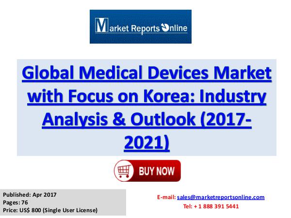 Medical Devices Industry: Global Market Size, Share, Growth 2017 Medical Devices Industry Global Market