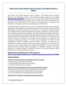 Butylene Glycol Market Growth Analysis and Forecasts To 2022