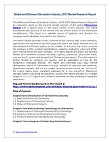 Chloramine Market Growth Analysis and Forecasts To 2022