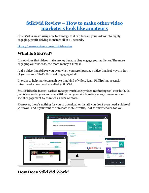 Stikivid review in detail and (FREE) $21400 bonus