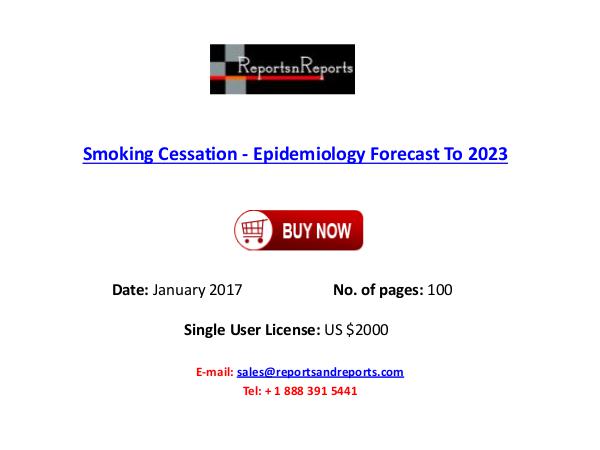 Smoking Cessation Industry Analysis and Forecast to 2023 Smoking Cessation Market