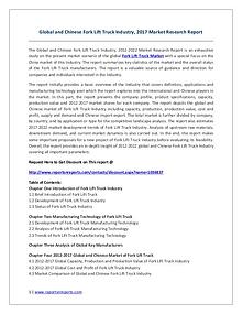 Fork Lift Truck Industry 2017 Market Size, Share and Growth Analysis
