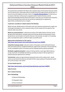 Gasoline Chainsaw Market Application, Regional Outlook 2021