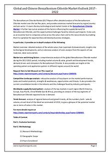 Benzalkonium Chloride Industry 2017 Market Size