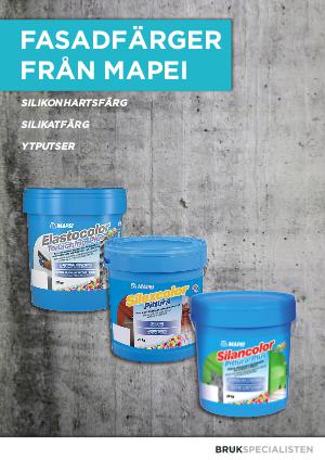 Färgbroschyr Fasadfärger från Mapei