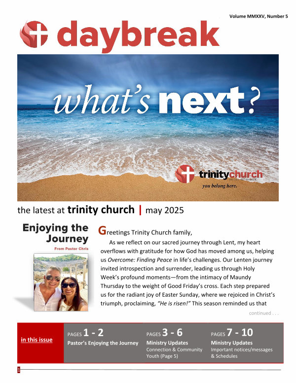 Daybreak | The Latest Happenings at Trinity May 2025