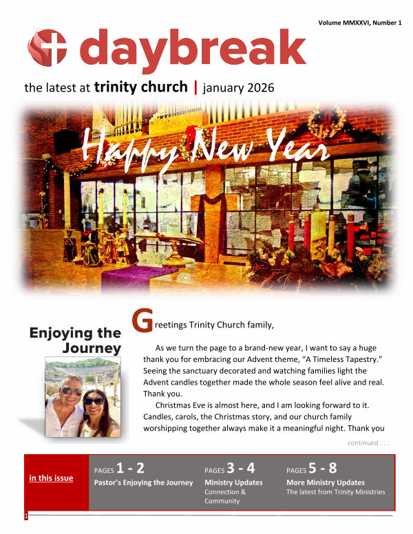 Daybreak | The Latest Happenings at Trinity January 2026
