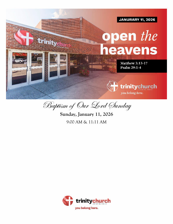 ORDER OF WORSHIP January 11, 2025