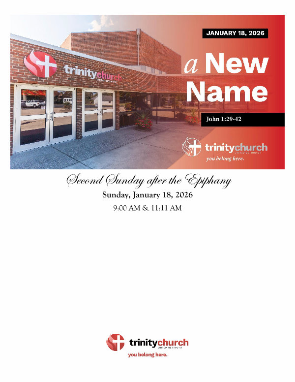 ORDER OF WORSHIP January 18, 2026