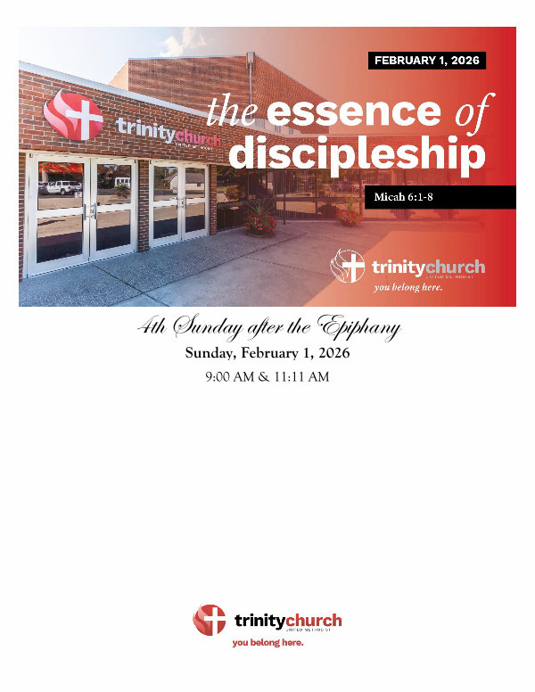 ORDER OF WORSHIP February 1, 2026