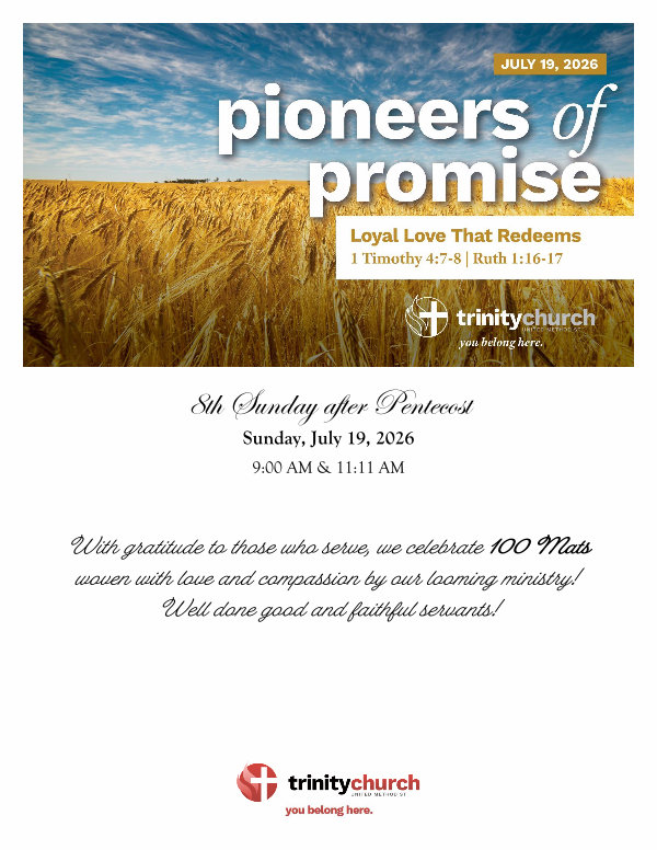 ORDER OF WORSHIP July 19, 2026