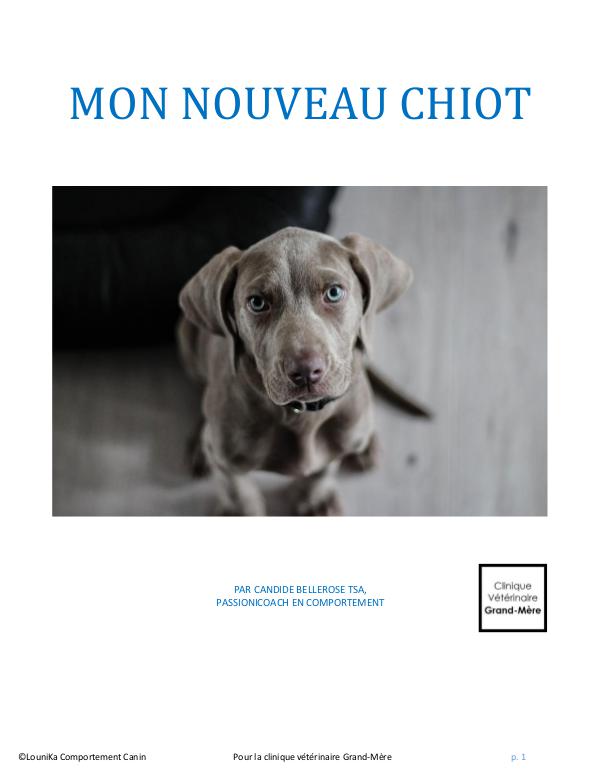 Mon nouveau chiot Nouveau chiot ebook