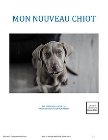 Mon nouveau chiot