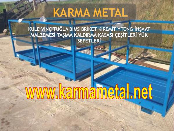 KARMA METAL kule vinc insaat yuk sepeti malzeme kaldirma kasasi insaat-yuk-sepeti