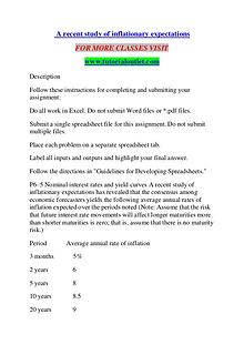 A RECENT STUDY OF INFLATIONARY EXEPECTATION/TUTORIALOUTLET DOT COM