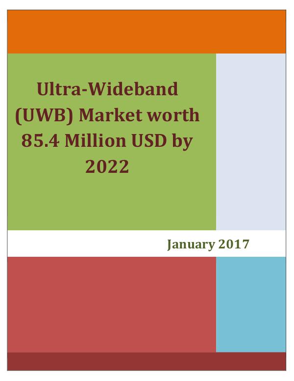 Ultra-Wideband (UWB) Market by Application RTLS/WSN, Imaging) - 2022 Ultra-Wideband (UWB) Market