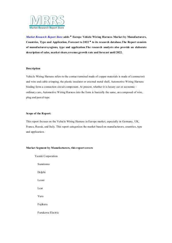 Europe Vehicle Wiring Harness Market by Manufactur