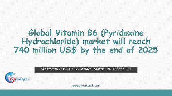 QYR Market Research Vitamin B6 (Pyridoxine Hydrochloride) market