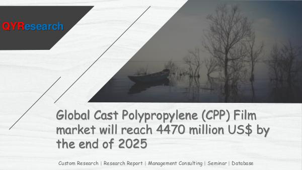 QYR Market Research Global Cast Polypropylene (CPP) Film market