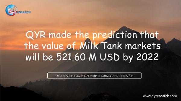 QYR Market Research Global Milk Tank Market Research