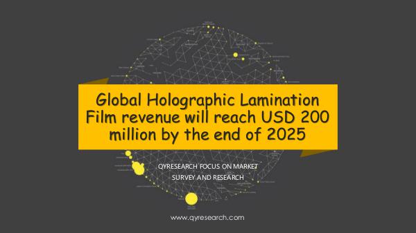 QYR Market Research Global Holographic Lamination Film market research