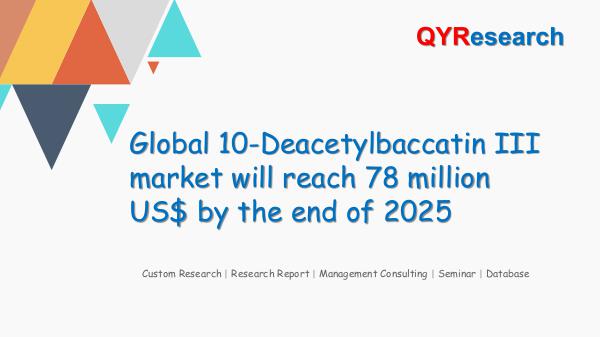 QYR Market Research Global 10-Deacetylbaccatin III market research