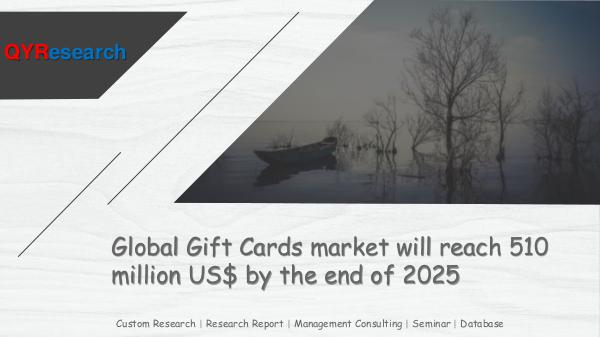 QYR Market Research Global Gift Cards market research