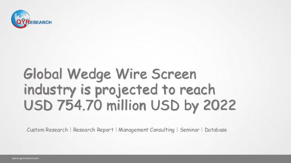 QYR Market Research Global Wedge Wire Screen market research